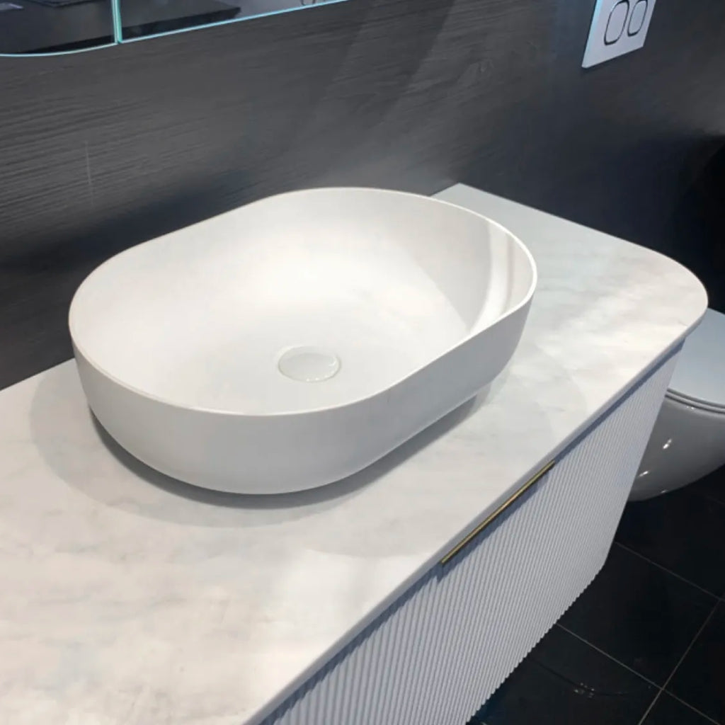 OTTI PORTOFINO SOLID SURFACE BASIN MATTE WHITE 500MM