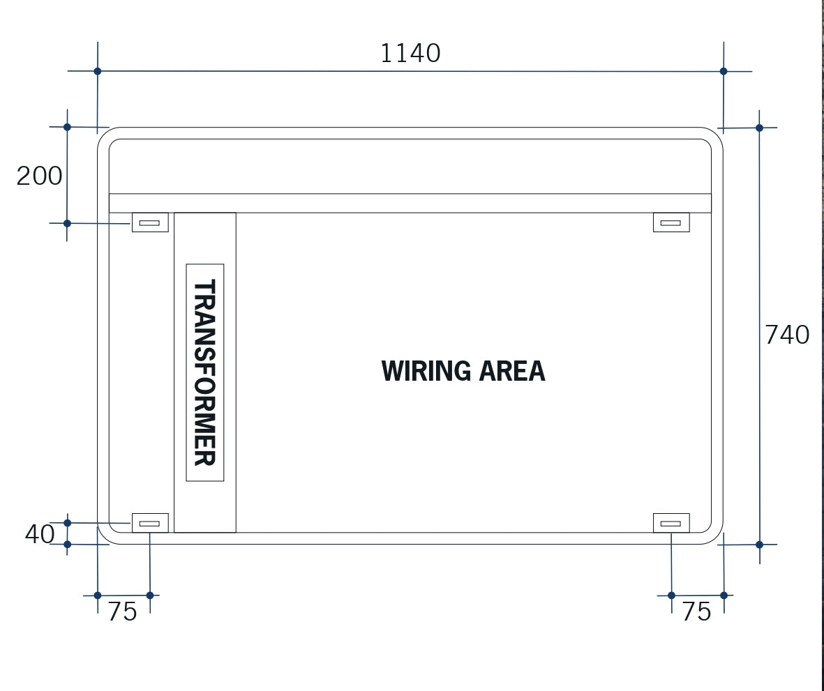 THERMOGROUP ABLAZE PREMIUM SSC RANGE BACK-LIT MIRROR