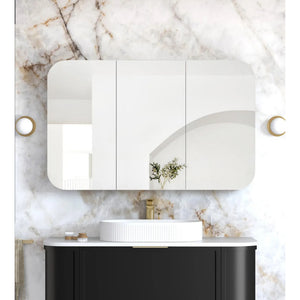 OTTI NEWPORT BLACK OAK SHAVING CABINET 1200X750MM