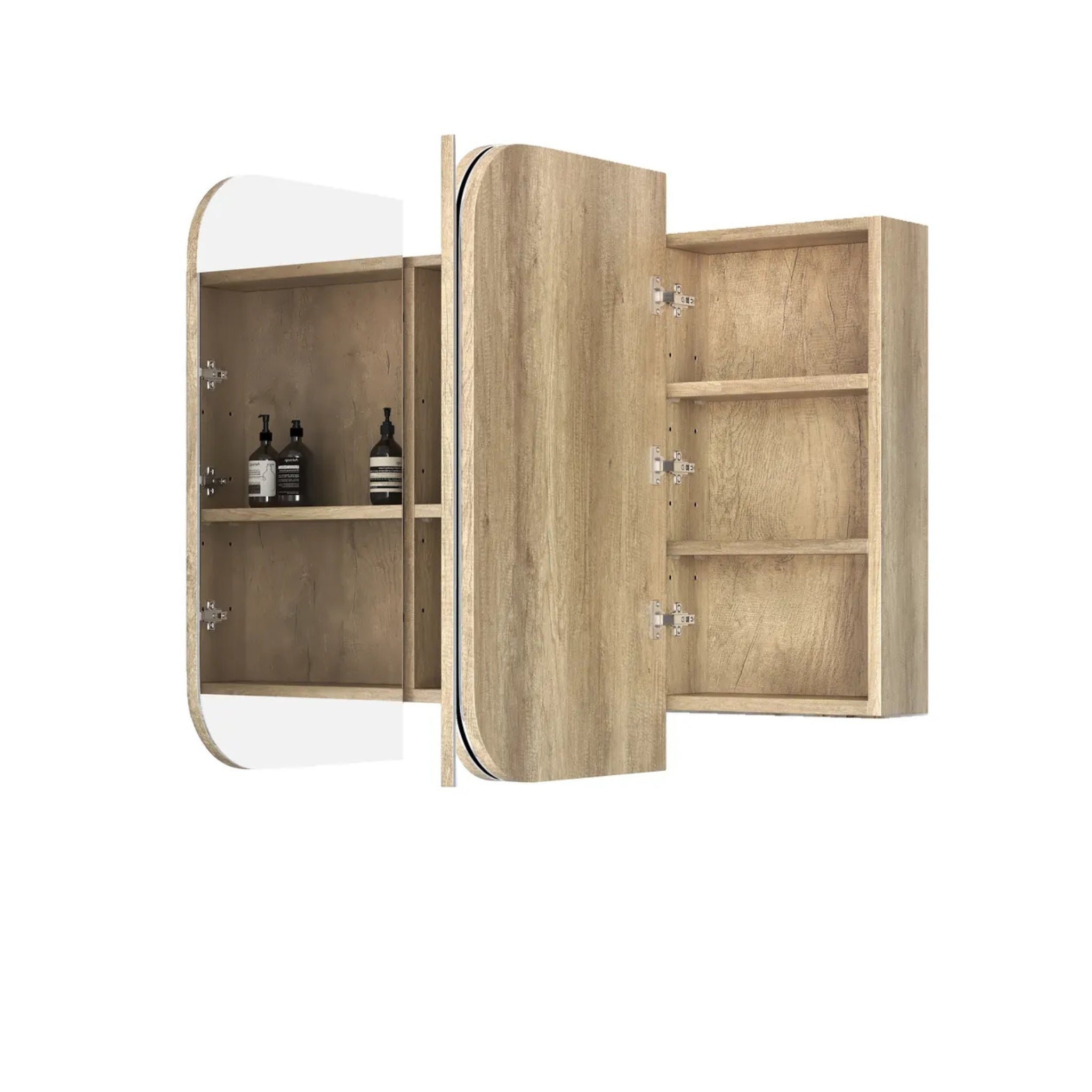 OTTI NEWPORT NATURAL OAK SHAVING CABINET 1200X750MM