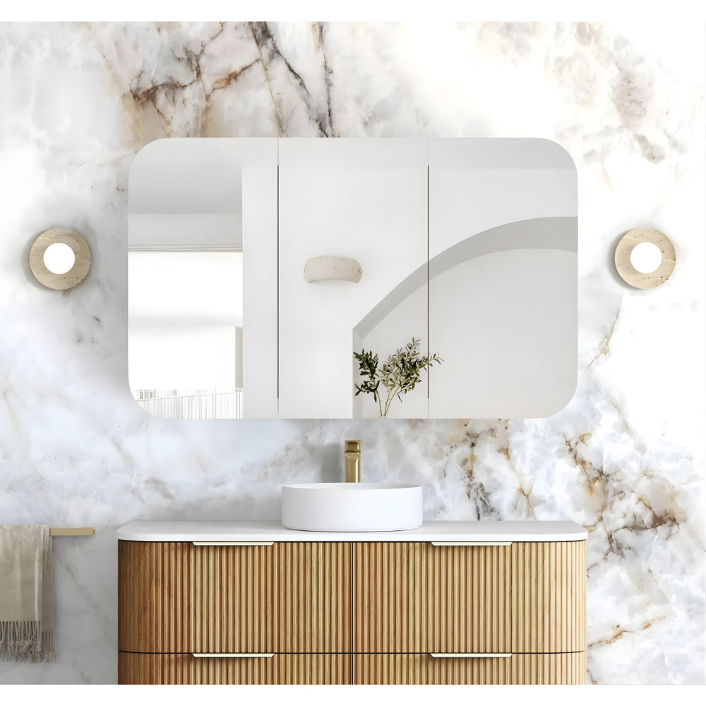OTTI NEWPORT WOODLAND OAK SHAVING CABINET 1200X750MM