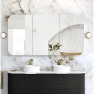OTTI NEWPORT BLACK OAK SHAVING CABINET 1500X750MM