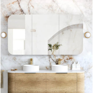 OTTI NEWPORT NATURAL OAK SHAVING CABINET 1500X750MM
