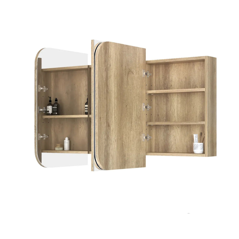 OTTI NEWPORT NATURAL OAK SHAVING CABINET 1500X750MM