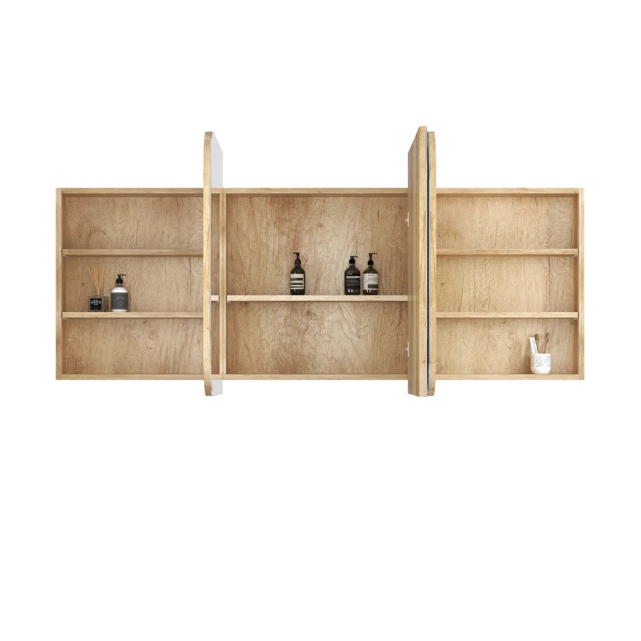 OTTI NEWPORT NATURAL OAK SHAVING CABINET 1800X750MM