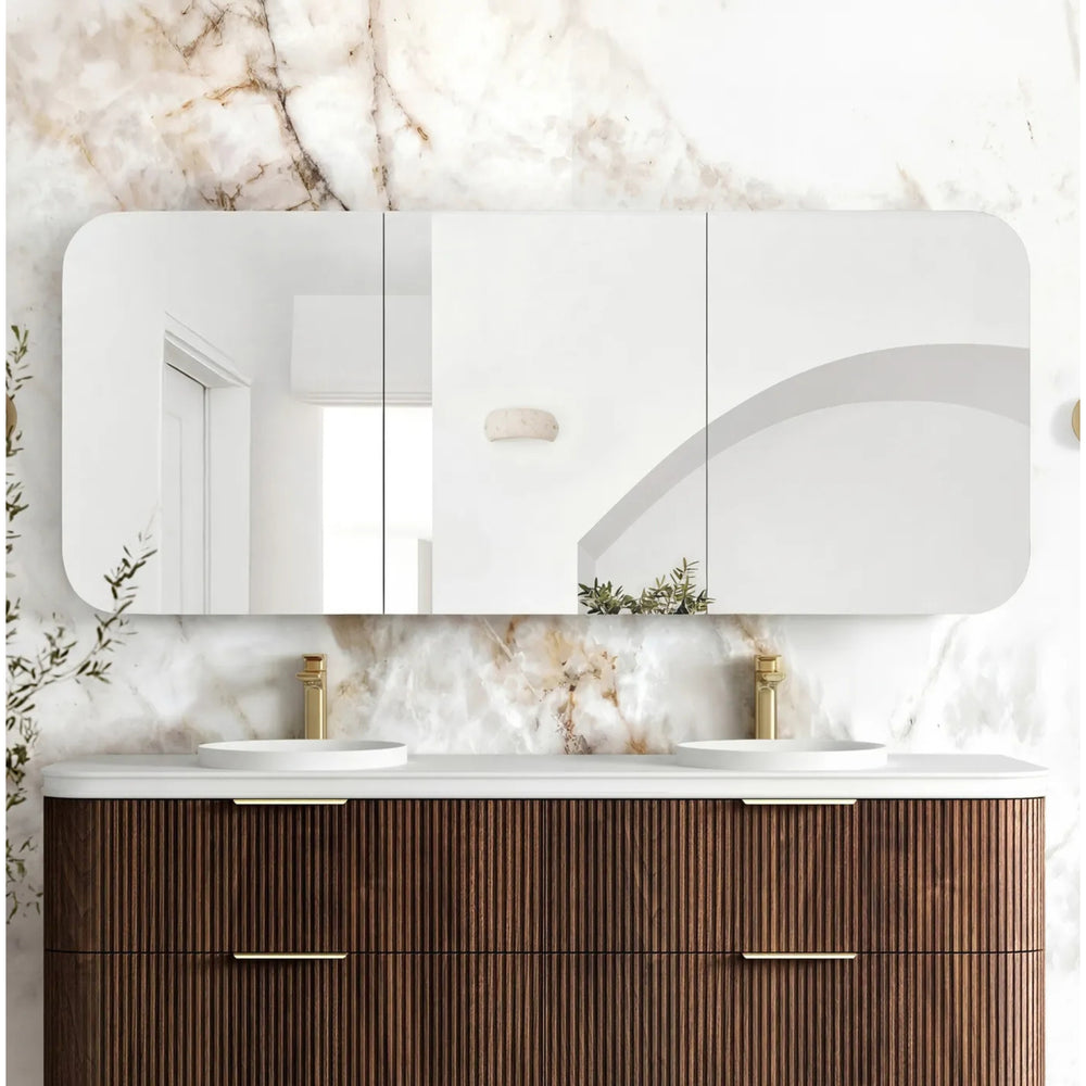 OTTI NEWPORT SABLE WALNUT SHAVING CABINET 1800X750MM