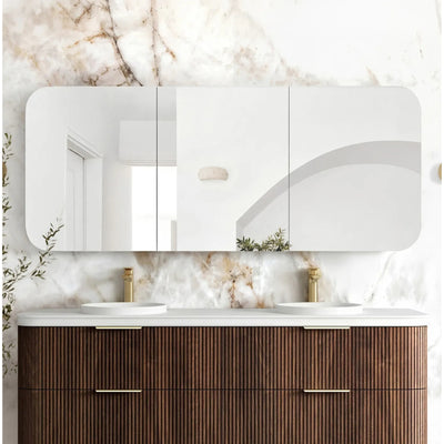 OTTI NEWPORT SABLE WALNUT SHAVING CABINET 1800X750MM