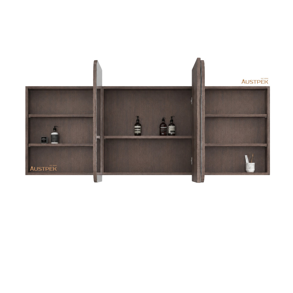 OTTI NEWPORT SABLE WALNUT SHAVING CABINET 1800X750MM