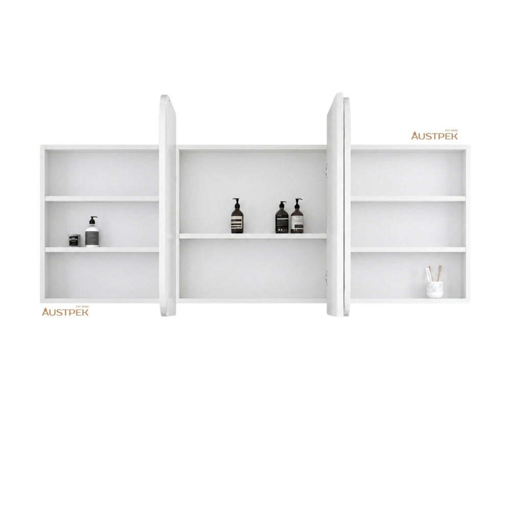 OTTI NEWPORT MATTE WHITE SHAVING CABINET 1800X750MM
