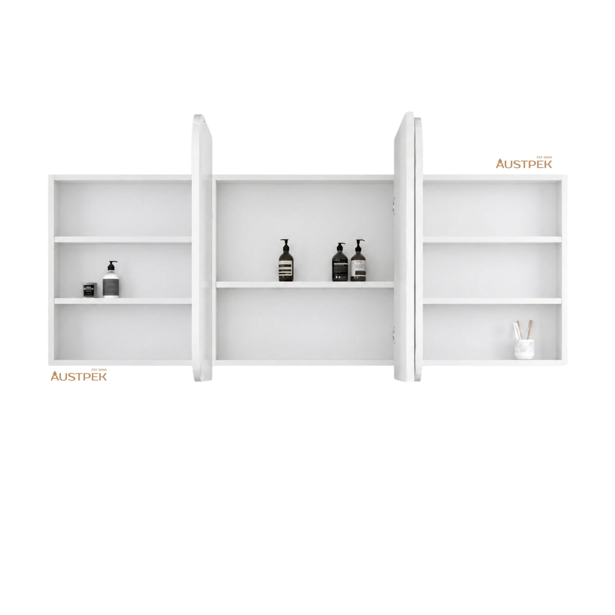 OTTI NEWPORT MATTE WHITE SHAVING CABINET 1800X750MM