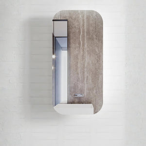 OTTI NEWPORT MATTE WHITE SHAVING CABINET 450X900MM