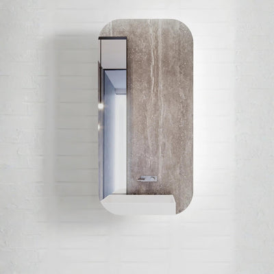 OTTI NEWPORT MATTE WHITE SHAVING CABINET 450X900MM