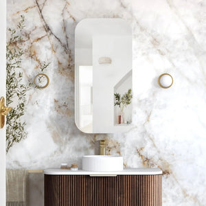 OTTI NEWPORT SABLE WALNUT SHAVING CABINET 450X900MM