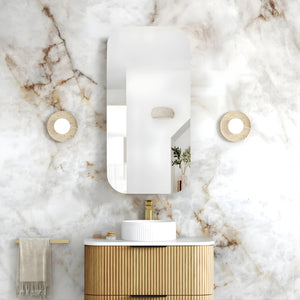 OTTI NEWPORT WOODLAND OAK SHAVING CABINET 450X900MM