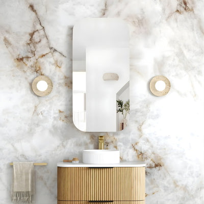 OTTI NEWPORT WOODLAND OAK SHAVING CABINET 450X900MM