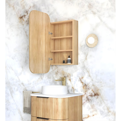 OTTI NEWPORT WOODLAND OAK SHAVING CABINET 450X900MM