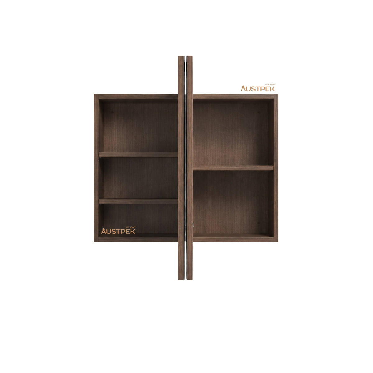 OTTI NEWPORT SABLE WALNUT SHAVING CABINET 900X750MM