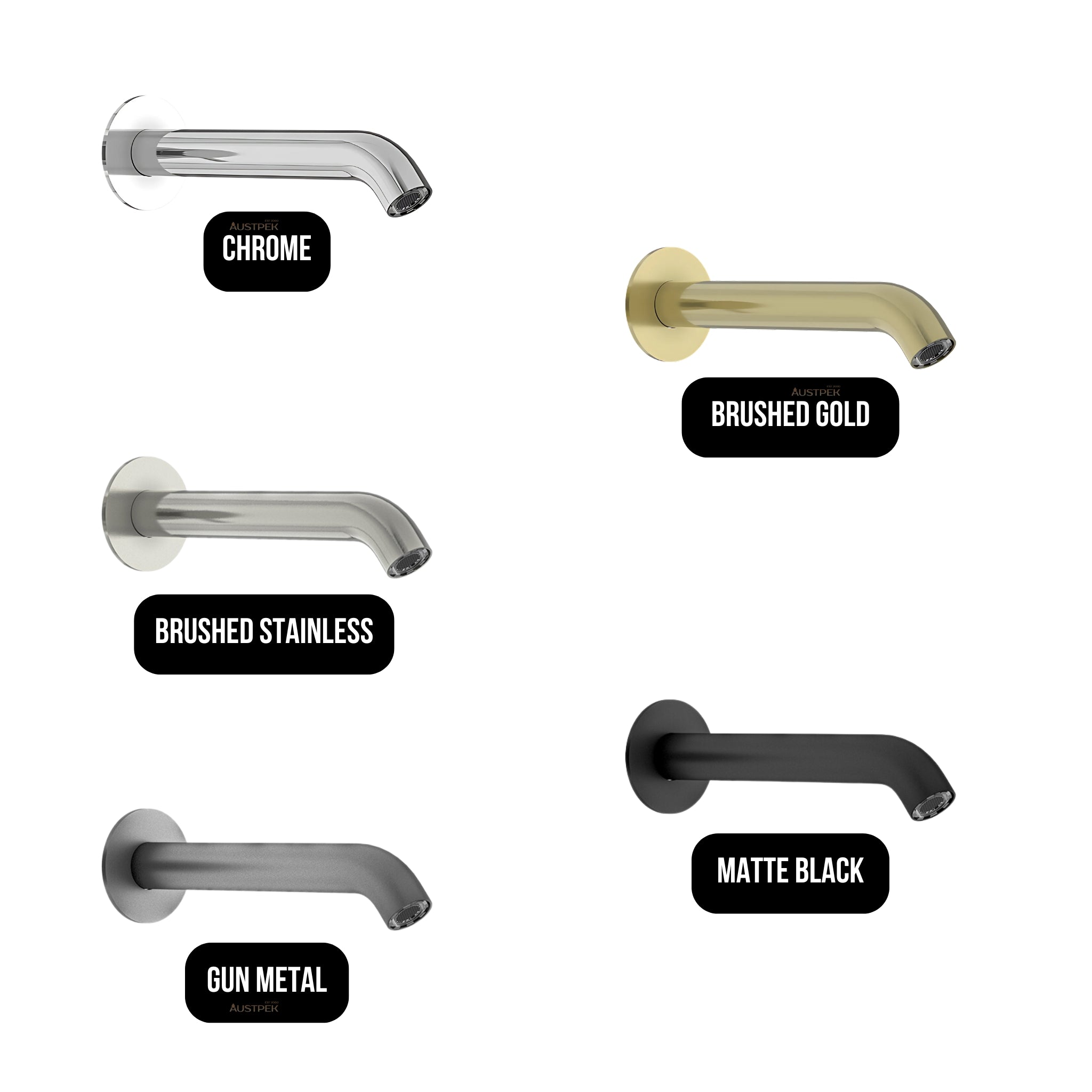 LINKWARE ELLE 316 WALL SPOUT 200MM CHROME