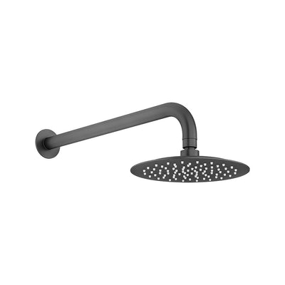 LINKWARE ELLE 316 RAIN SHOWER HEAD AND ARM 250MM GUN METAL