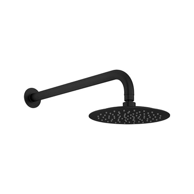LINKWARE ELLE 316 RAIN SHOWER HEAD AND ARM 250MM MATTE BLACK