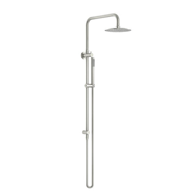 LINKWARE ELLE 316 TWIN SHOWER ON RAIL 620MM BRUSHED STAINLESS