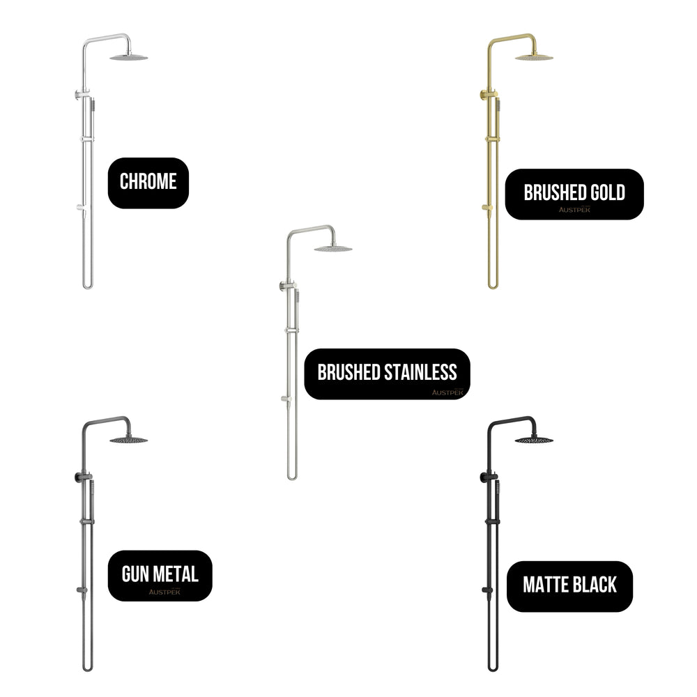 LINKWARE ELLE 316 TWIN SHOWER ON RAIL 620MM CHROME