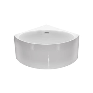 MERCIO STANFORD TRIANGLE CORNER BATHTUB GLOSS WHITE 1200MM