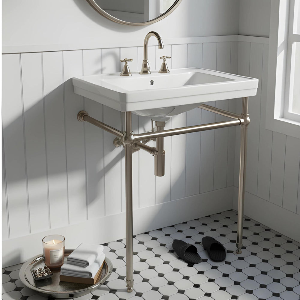 TURNER HASTINGS STAFFORD NUOVO BASIN STAND CHROME 585MM