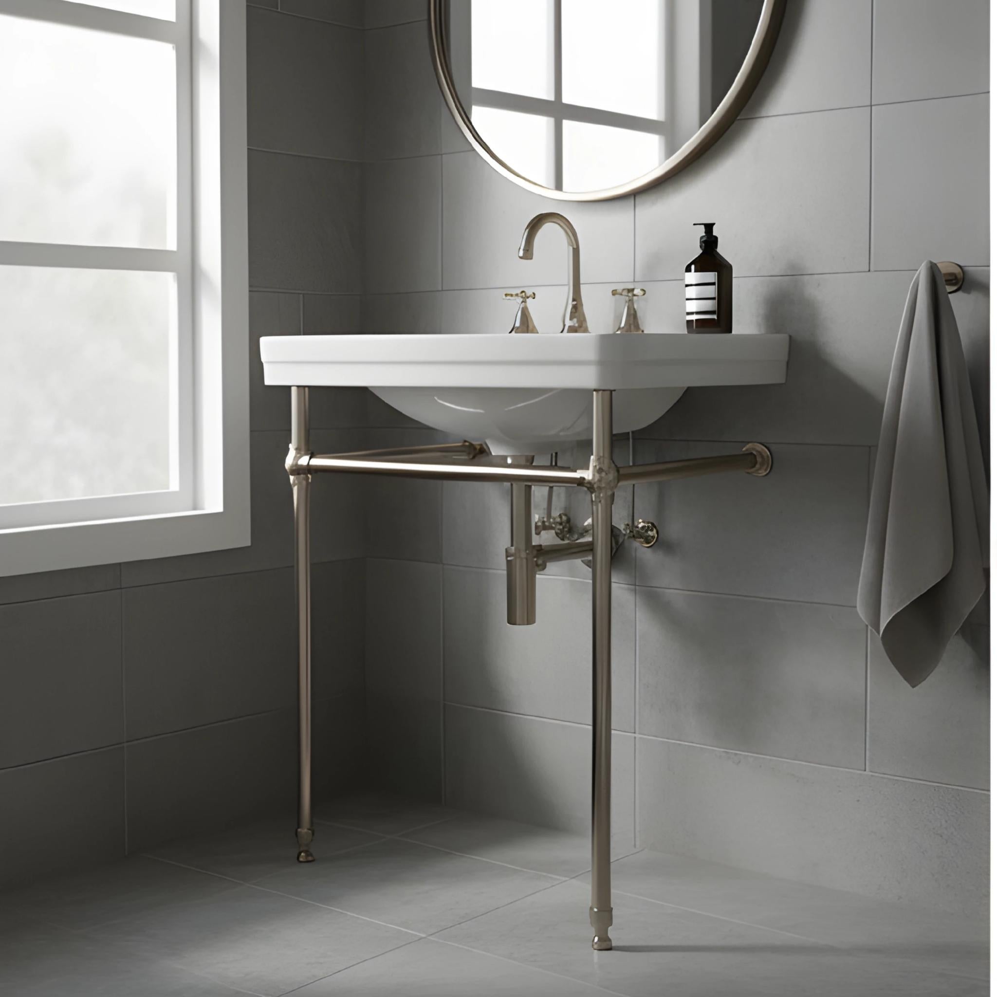 TURNER HASTINGS STAFFORD NUOVO BASIN STAND CHROME 585MM