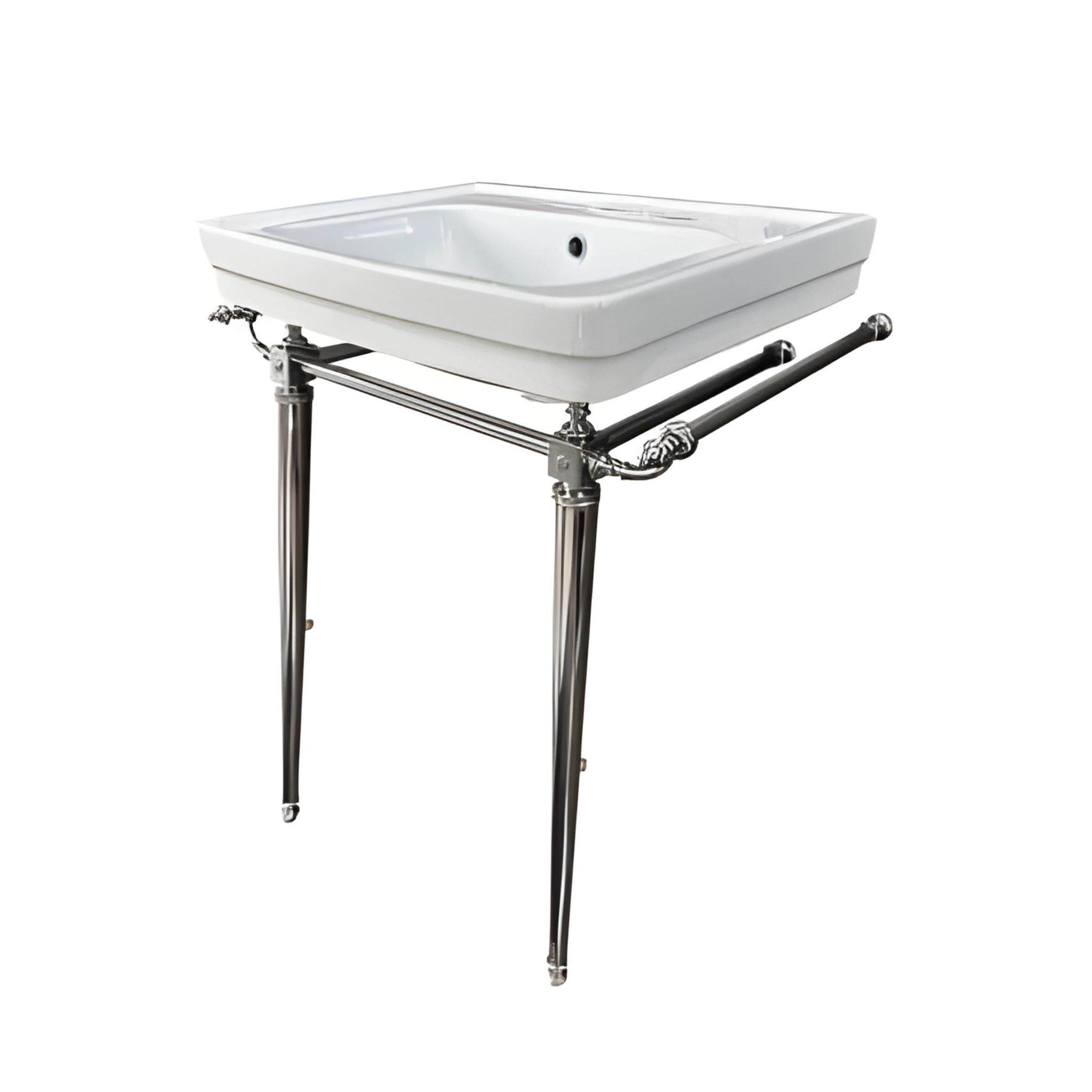 TURNER HASTINGS STAFFORD ENGLISH BASIN STAND CHROME 585MM