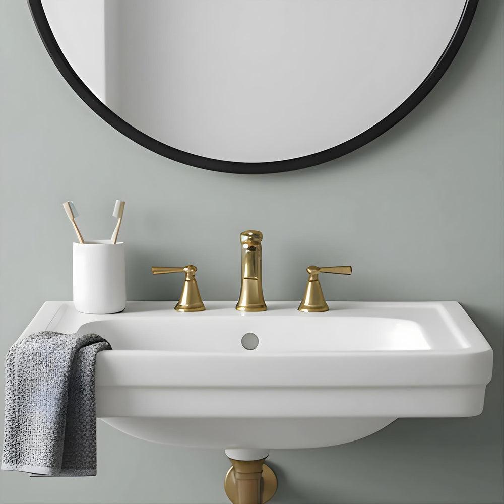 TURNER HASTINGS STAFFORD WALL HUNG BASIN GLOSS WHITE 585MM