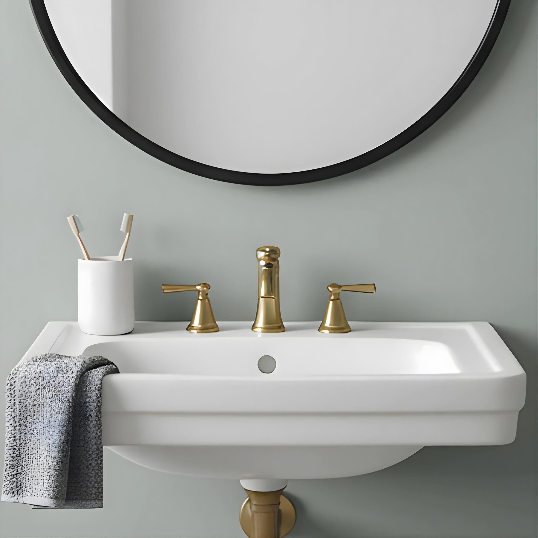 TURNER HASTINGS STAFFORD WALL HUNG BASIN GLOSS WHITE 585MM