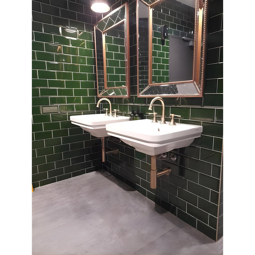 TURNER HASTINGS STAFFORD WALL HUNG BASIN GLOSS WHITE 585MM