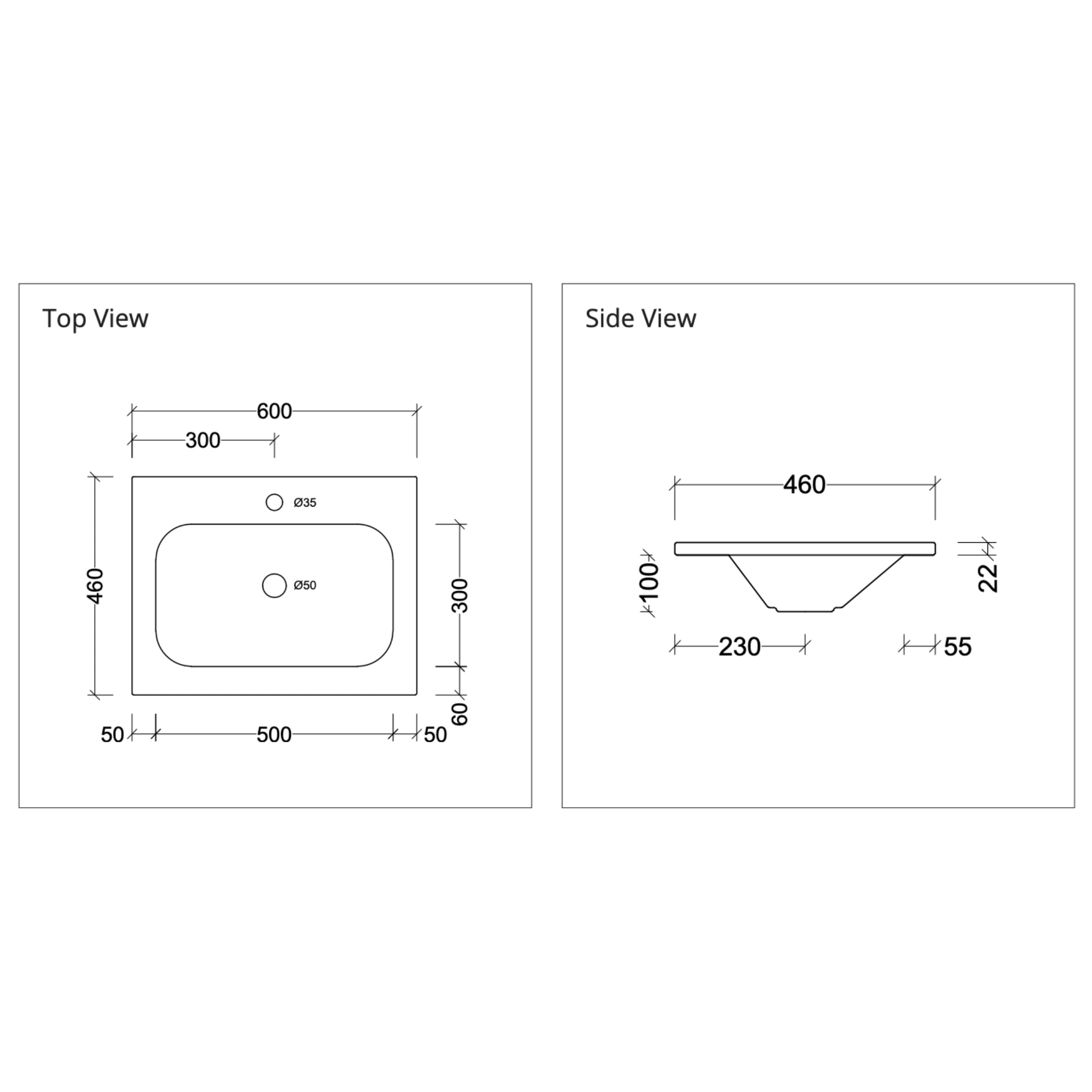 DUROCLASS STADIUM GLOSS WHITE SINGLE BOWL UNDERMOUNT VANITY TOP (MULTIPLE SIZES AVAILABLE)