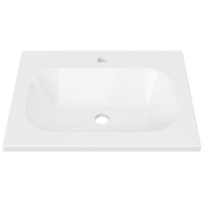 DUROCLASS STADIUM GLOSS WHITE SINGLE BOWL UNDERMOUNT VANITY TOP (MULTIPLE SIZES AVAILABLE)