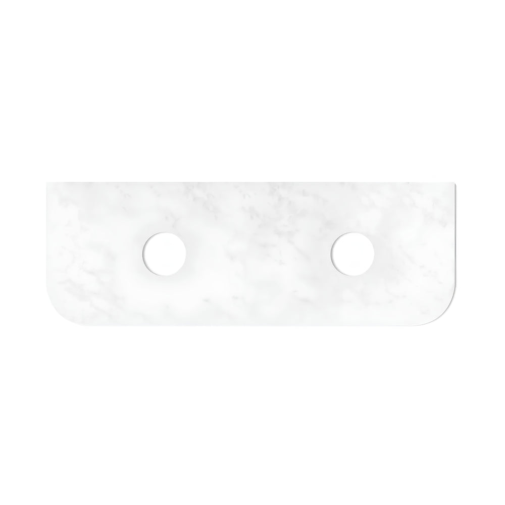 OTTI HAVANA ULTRA DELUXE CLOUDY CARRARA ABOVE COUNTER DOUBLE VANITY SOLID SURFACE STONE TOP (AVAILABLE IN 1500MM AND 1800MM)