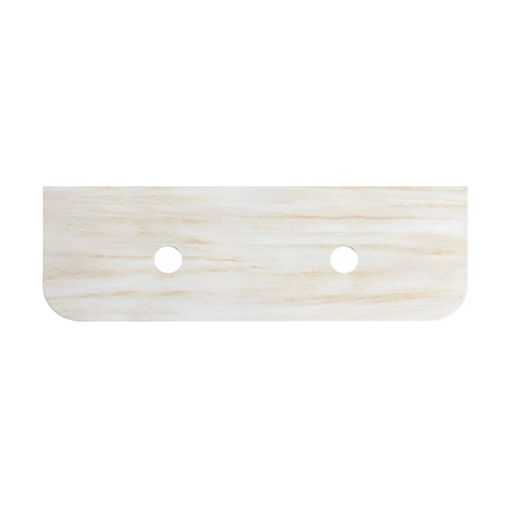 OTTI ENGLISH EDGE SAND DUNE ABOVE COUNTER DOUBLE VANITY SOLID SURFACE STONE TOP (AVAILABLE IN 1500MM AND 1800MM)