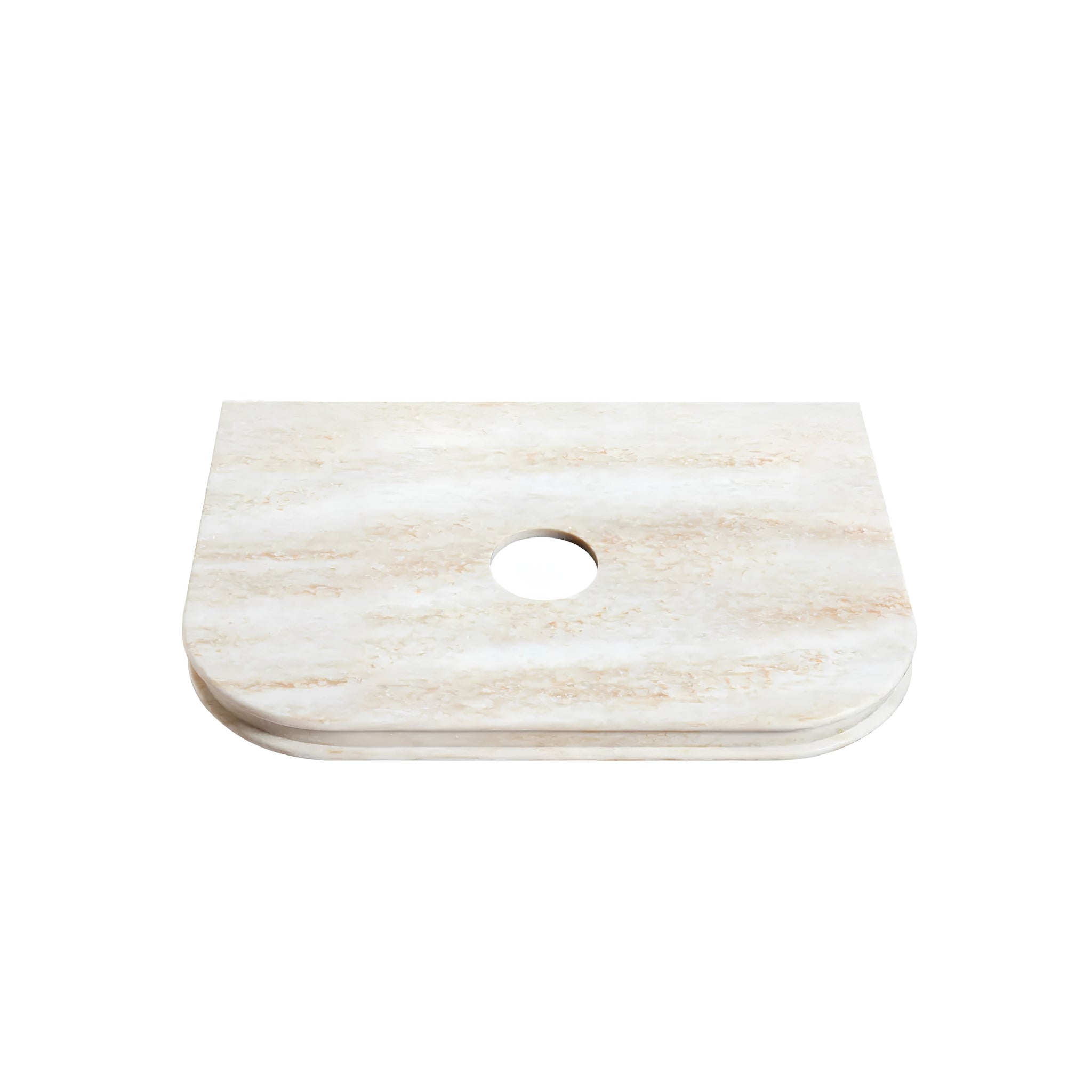 OTTI HAVANA ENGLISH EDGE SAND DUNE ABOVE COUNTER SINGLE VANITY SOLID SURFACE STONE TOP (MULTIPLE SIZES AVAILABLE)