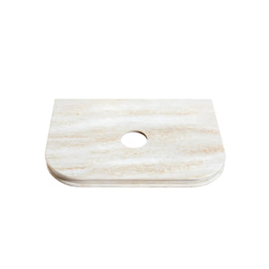 OTTI HAVANA ENGLISH EDGE SAND DUNE ABOVE COUNTER SINGLE VANITY SOLID SURFACE STONE TOP (MULTIPLE SIZES AVAILABLE)