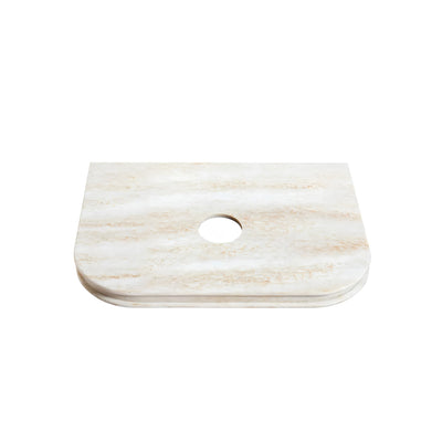 OTTI ENGLISH EDGE SAND DUNE ABOVE COUNTER SINGLE VANITY SOLID SURFACE STONE TOP (MULTIPLE SIZES AVAILABLE)