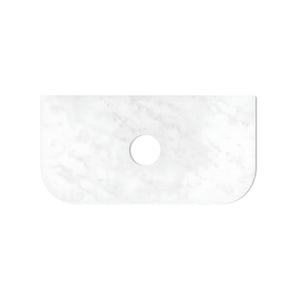 OTTI HAVANA ULTRA DELUXE CLOUDY CARRARA ABOVE COUNTER SINGLE VANITY SOLID SURFACE STONE TOP (MULTIPLE SIZES AVAILABLE)