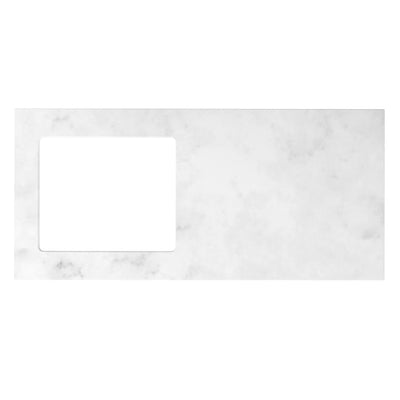 OTTI SOLID SURFACE 1300MM LAUNDRY CARRARA STONE TOP