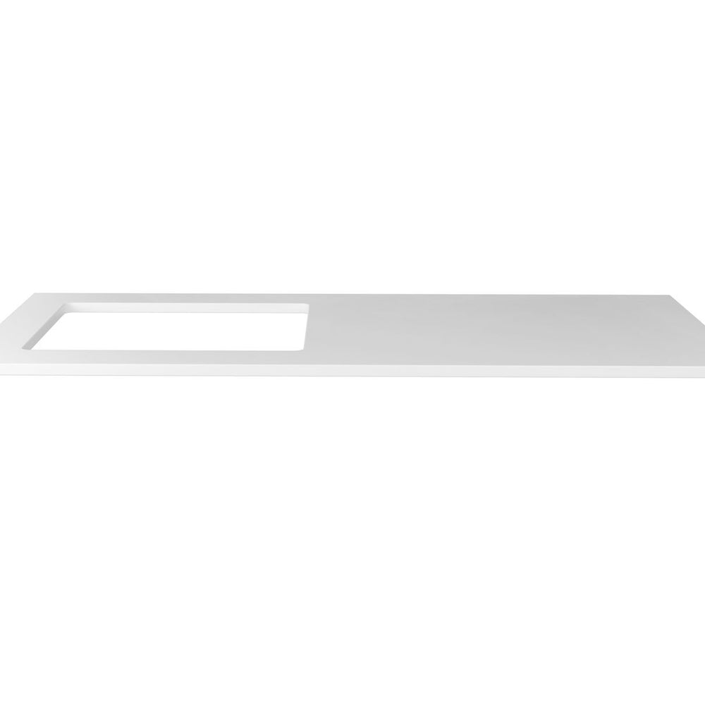 OTTI SOLID SURFACE MATTE WHITE 1300MM LAUNDRY STONE TOP