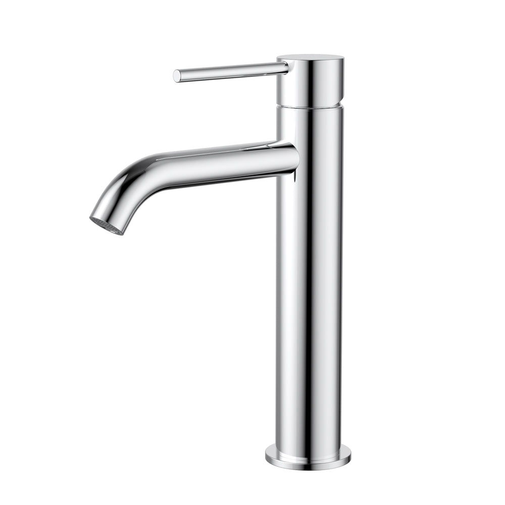 MODERN NATIONAL STAR MINI MID RISE LEAD FREE TALL BASIN MIXER 233MM CHROME