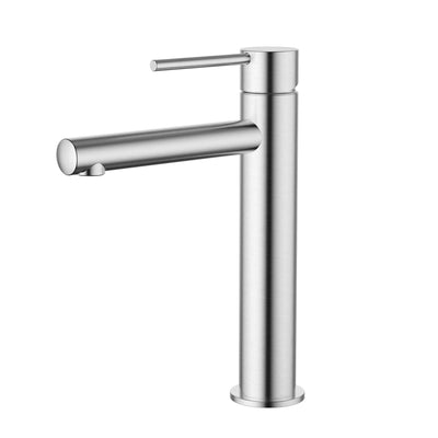 MODERN NATIONAL STAR MINI LEAD FREE MID RISE TALL BASIN MIXER 233MM BRUSHED CHROME