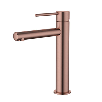 MODERN NATIONAL STAR MINI LEAD FREE MID RISE TALL BASIN MIXER 233MM CHAMPAGNE