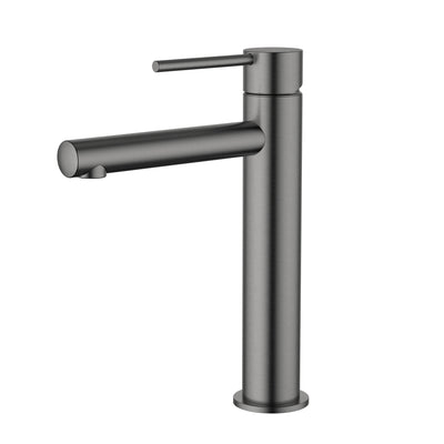 MODERN NATIONAL STAR MINI LEAD FREE MID RISE TALL BASIN MIXER 233MM GUN METAL