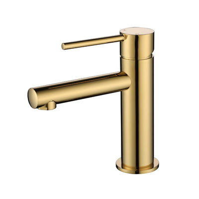 MODERN NATIONAL STAR MINI BASIN MIXER 158MM POLISHED BRASS