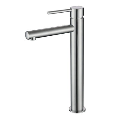MODERN NATIONAL STAR MINI HIGH RISE TALL BASIN MIXER 308MM BRUSHED CHROME