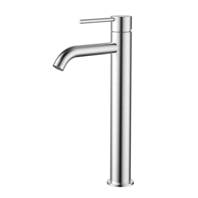 MODERN NATIONAL STAR MINI HIGH RISE LEAD FREE TALL BASIN MIXER 308MM BRUSHED CHROME